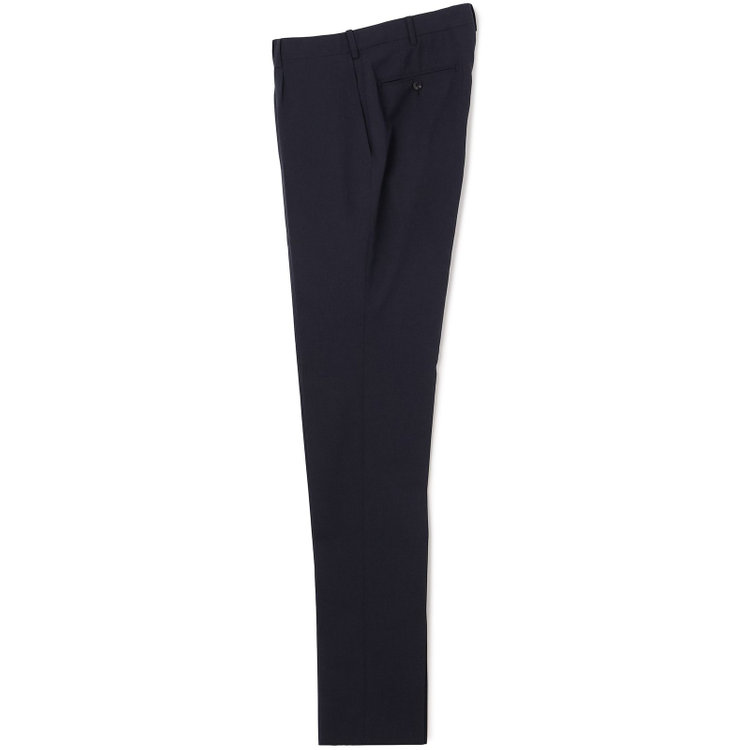 ＪＰ コンフォート 【JOHN PEARSE comfort】【春夏】2釦シングルスーツ ショートタック/ネイビー×チェック/ULTRA MOVE/TRABEST/ウエストムーブ仕様/ウォッシャブル/ストレッチ/※裾上げ必要 紺中間