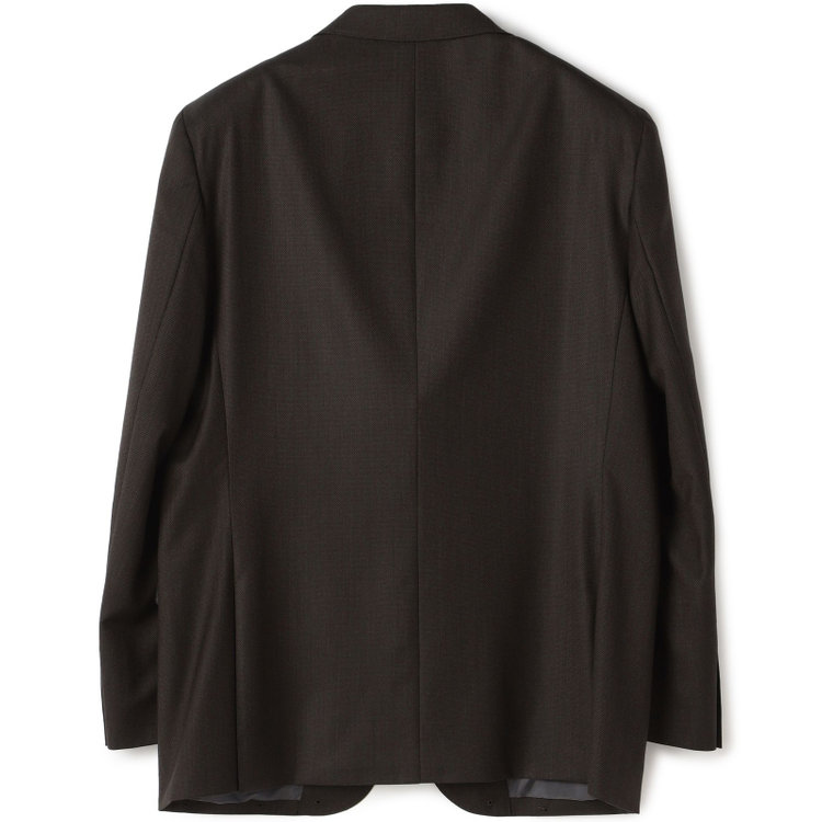 ＫＡＮＳＡＩＭＡＮ 【KANSAIMAN collection】【秋冬】2釦シングルスーツ ショートタック/ブラウン×ピンヘッド/REAL BROWN COLLECTION/NEW ZEALAND WOOL SHOWER CLEAN/SustainaBee Wool 茶中間