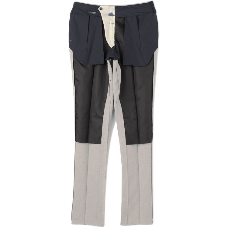 スタンリーブラッカ 【stanley blacker new york】【春夏】1タックスラックス/ベージュ/ウエストムーブ仕様/※裾上げ必要 茶淡色