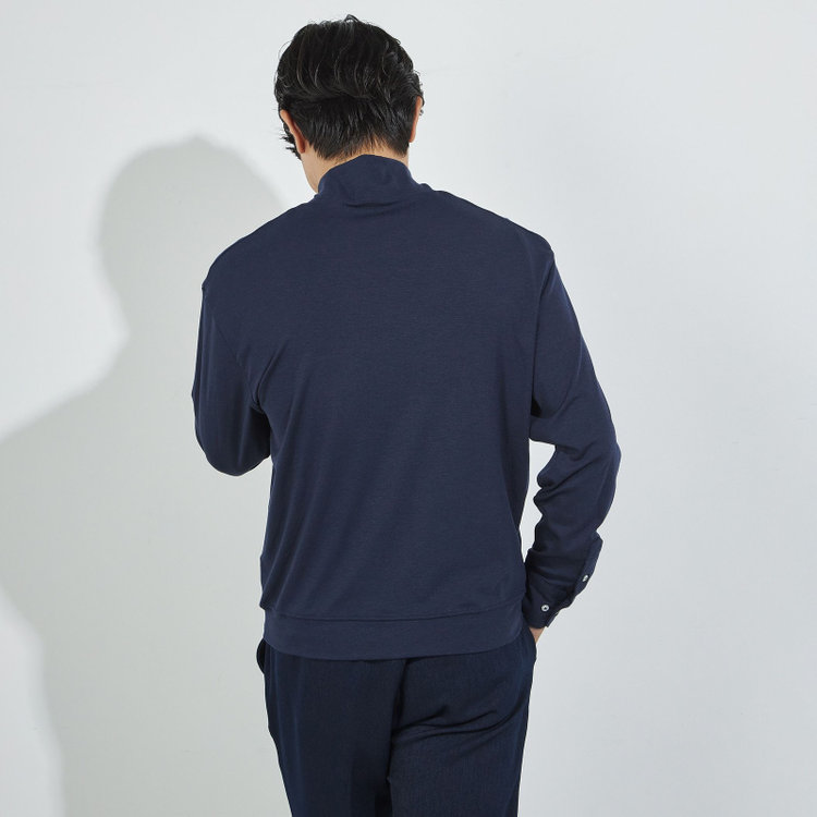 カンサイマン 【KANSAIMAN Collection】【長袖】 ドレスカフニット/ネイビー 紺中間