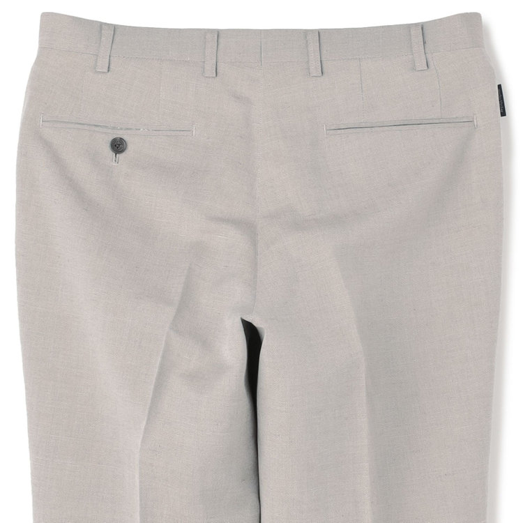 スタンリーブラッカ 【stanley blacker new york】【春夏】1タックスラックス/ベージュ/ウエストムーブ仕様/※裾上げ必要 茶淡色