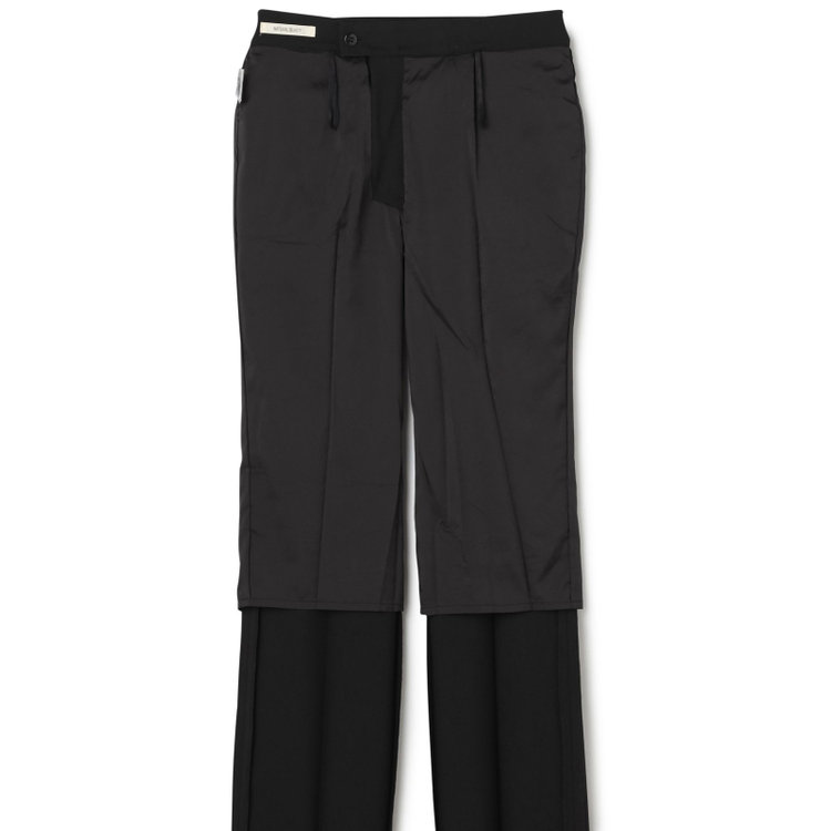 ナチュラル　ビューティー 【NATURAL BEAUTY】【年間】ストレートラインパンツ/ブラック/※裾上げ済み仕様 黒