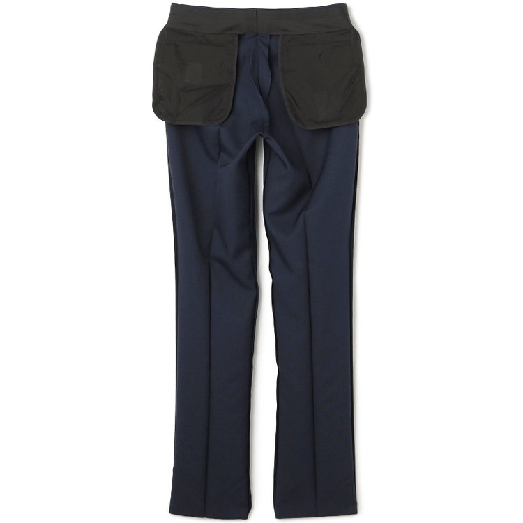ハイスペックモーション 【HIGH SPEC MOTION】【年間】ポリエステル 0タックパンツ・スラックス/ネイビー/ウォッシャブル/※裾直し必要 紺濃色