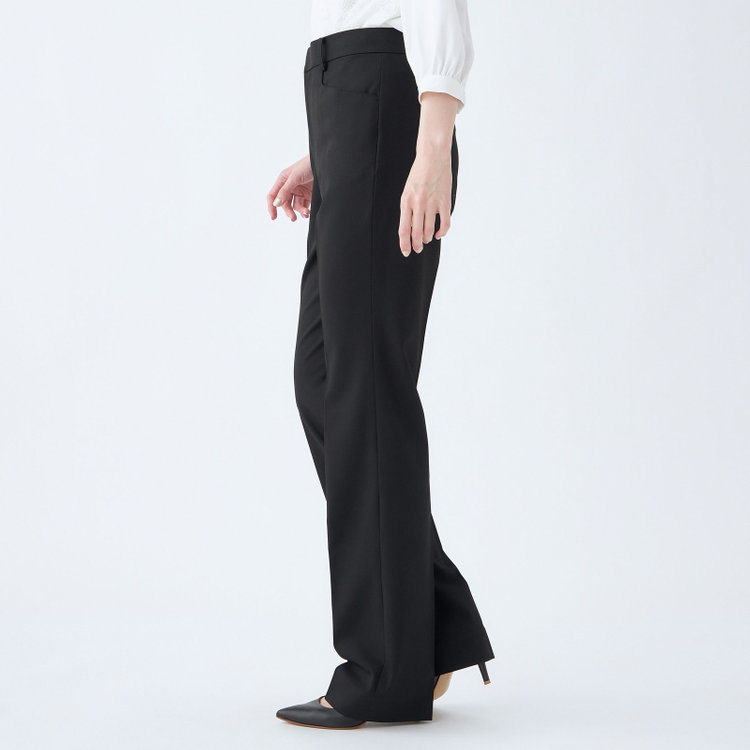 ナチュラル　ビューティー 【NATURAL BEAUTY】【年間】ストレートラインパンツ/ブラック/※裾上げ済み仕様 黒