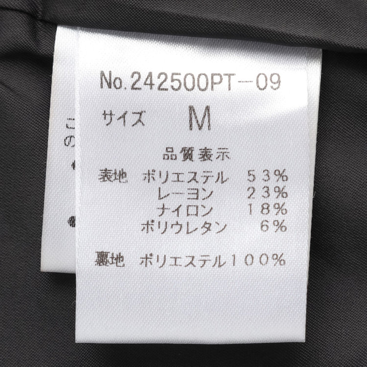 ナチュラル　ビューティー 【NATURAL BEAUTY】【年間】ストレートラインパンツ/ブラック/※裾上げ済み仕様 黒