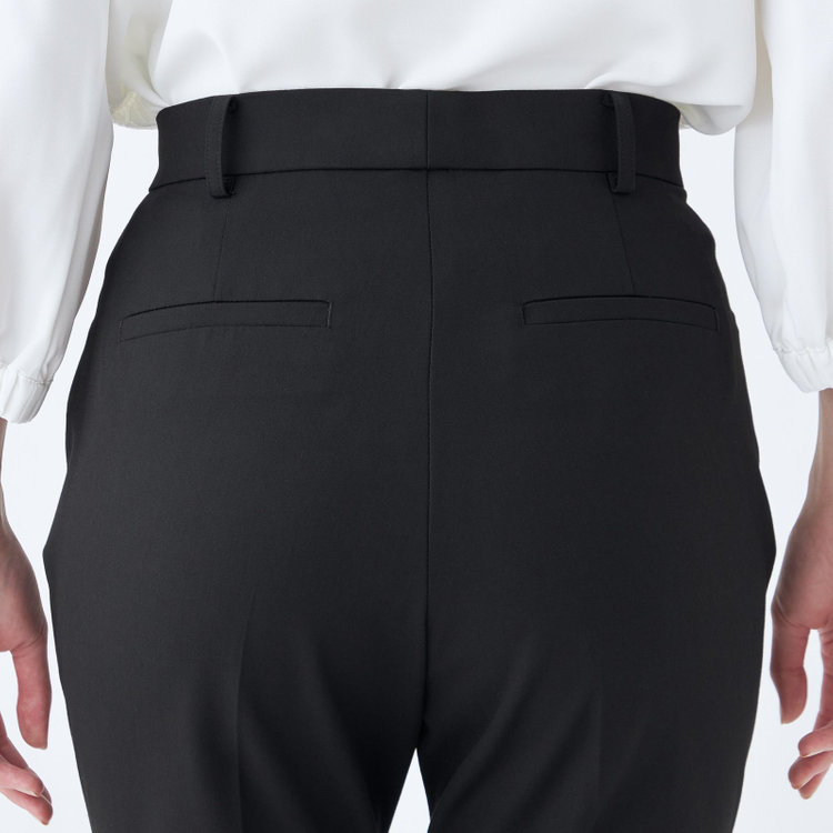 ナチュラル　ビューティー 【NATURAL BEAUTY】【年間】ストレートラインパンツ/ブラック/※裾上げ済み仕様 黒