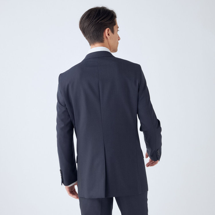 ドナートヴィンチウォモ 【THE 神 SUIT】【Donato Vinci Italy UOMO】【秋冬】2釦シングルスーツ 0タック/ネイビー/NEW ZEALAND WOOL/REAL COLLECTION/SustainaBee Wool/※裾上げ必要 紺中間