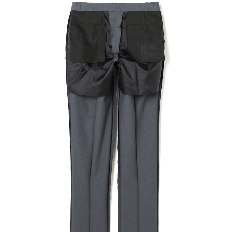 ＪＰ コンフォート 【JOHN PEARSE comfort navy】【春夏】機能性ポリエステル 1タックパンツ/グレー/ウエストシャーリング仕様/ULTRA MOVE/RIRANCHA/※裾上げ必要 グレー中間