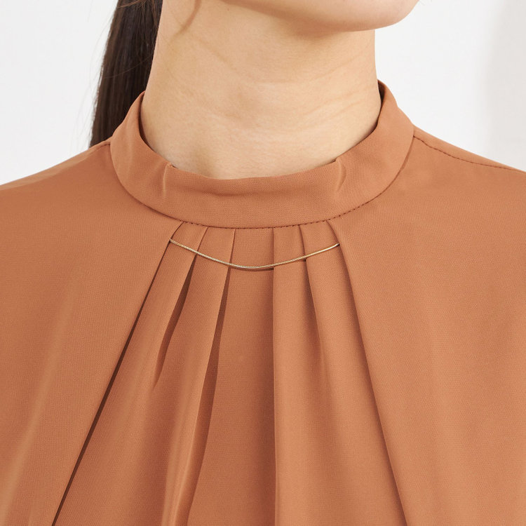 ナチュラル　ビューティー 【NATURAL BEAUTY】ブラウス/ダークオレンジ 橙中間