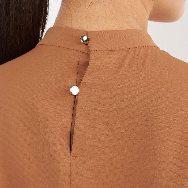 ナチュラル　ビューティー 【NATURAL BEAUTY】ブラウス/ダークオレンジ 橙中間