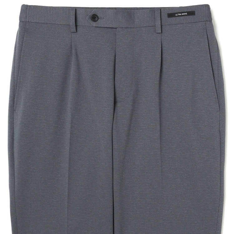 ＪＰ コンフォート 【JOHN PEARSE comfort navy】【春夏】機能性ポリエステル 1タックパンツ/グレー/ウエストシャーリング仕様/ULTRA MOVE/RIRANCHA/※裾上げ必要 グレー中間