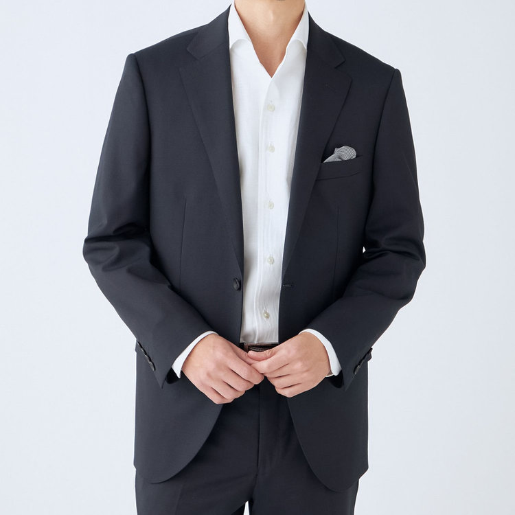 ドナートヴィンチウォモ 【THE 神 SUIT】【Donato Vinci Italy UOMO】【秋冬】2釦シングルスーツ 0タック/ネイビー×ソリッド/NEW ZEALAND WOOL SUPER170'S/SustainaBee Wool/※裾上げ必要 紺中間