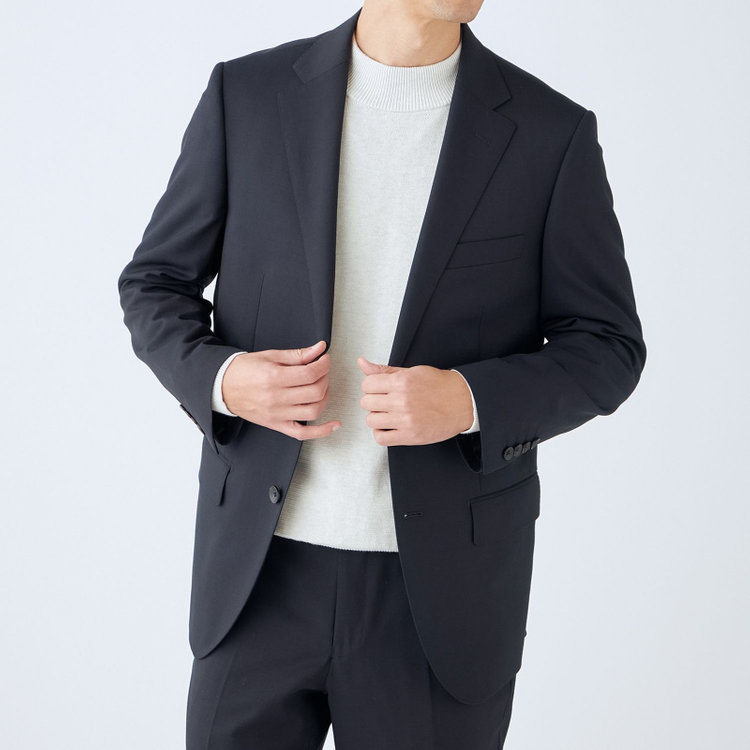 ドナートヴィンチウォモ 【THE 神 SUIT】【Donato Vinci Italy UOMO】【秋冬】2釦シングルスーツ 0タック/ネイビー×ソリッド/NEW ZEALAND WOOL SUPER170'S/SustainaBee Wool/※裾上げ必要 紺中間