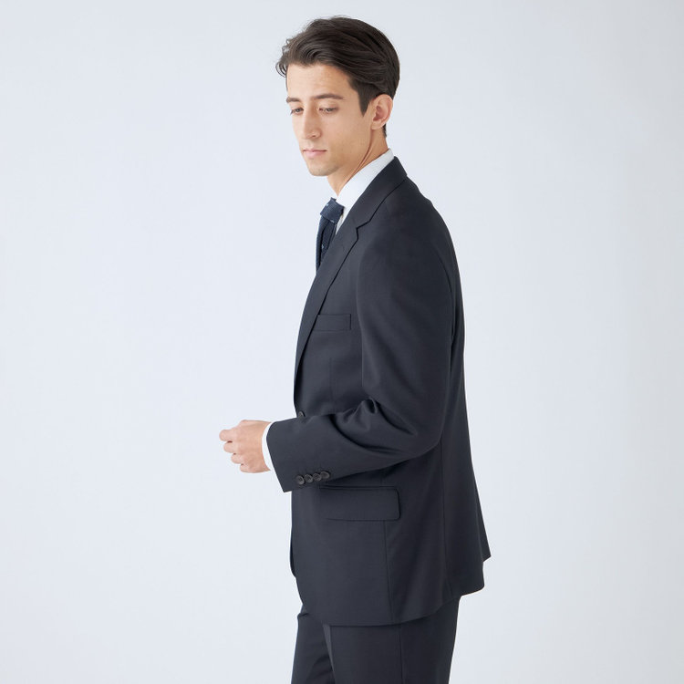 ドナートヴィンチウォモ 【THE 神 SUIT】【Donato Vinci Italy UOMO】【秋冬】2釦シングルスーツ 0タック/ネイビー×ソリッド/NEW ZEALAND WOOL SUPER170'S/SustainaBee Wool/※裾上げ必要 紺中間