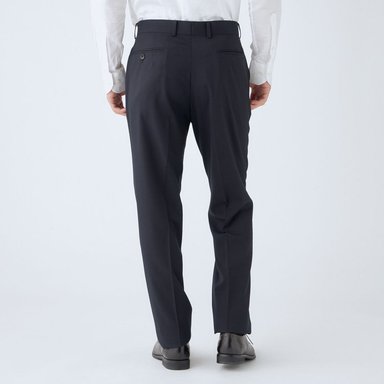 ドナートヴィンチウォモ 【THE 神 SUIT】【Donato Vinci Italy UOMO】【秋冬】2釦シングルスーツ 0タック/ネイビー×ソリッド/NEW ZEALAND WOOL SUPER170'S/SustainaBee Wool/※裾上げ必要 紺中間