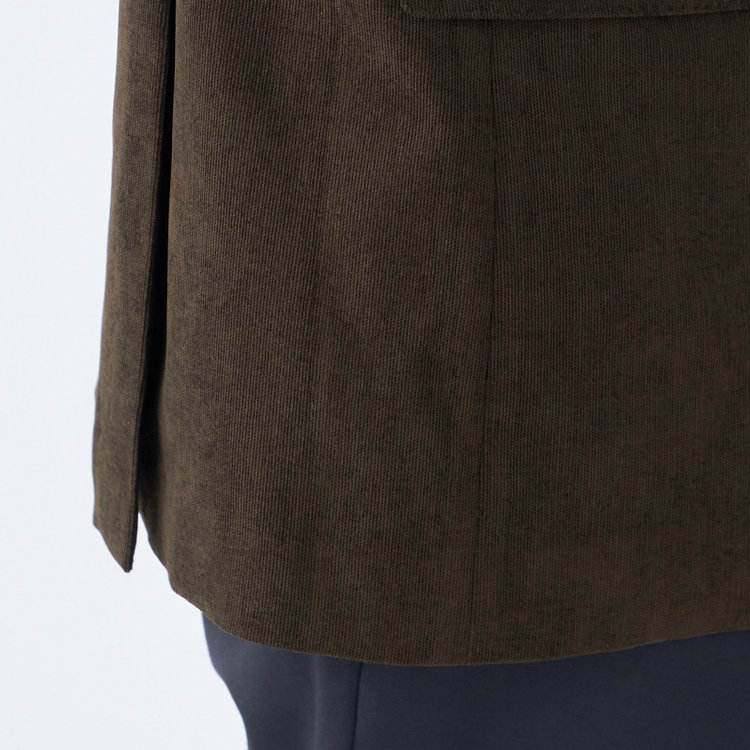 ＪＰ コンフォート 【JOHN PEARSE comfort navy】【秋冬】機能性ポリエステル素材 2釦シングルジャケット/カーキ×コーデュロイ/ULTRA MOVE 緑濃色