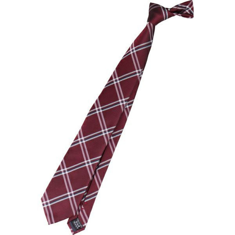 【HIGH SPEC MOTION】ウォッシャブル チェックネクタイ 8.0cm幅/ワイン×ホワイト×ネイビー