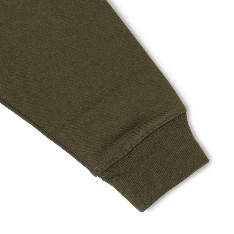 スタンリーブラッカ 【stanley blacker new york】【秋冬】衿切替長袖ポロ/カーキ 黄淡色