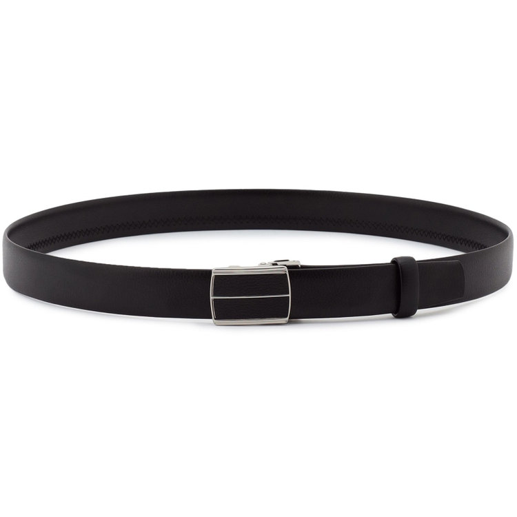 【WEB限定/OUTLET/汚れ・キズ等有】【Donato Vinci Italy】【千鳥無双】バックルベルト 2.8cm幅/ブラック(ウエスト91cmまで対応)