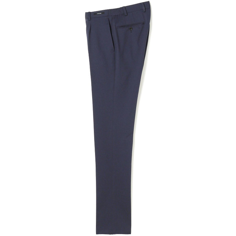 KONAKA　アウトレット 【WEB限定/OUTLET/汚れ・キズ等有】【JOHN PEARSE comfort navy】【春夏】機能性ポリエステル 1タックパンツ/ネイビー/ウエストシャーリング仕様/ULTRA MOVE/RIRANCHA※裾上げ必要 紺濃色