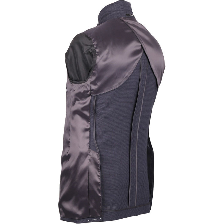 ＪＰ コンフォート 【JOHN PEARSE comfort】【春夏】7WAY コーディネイトパンツ付き/2釦シングルスリーピーススーツ ショートタック/ネイビー×チェック+グレーパンツ/ULTRA MOVE/ウエストシャーリング/ウォッシャブル/ストレッチ ネイビー系(紺)