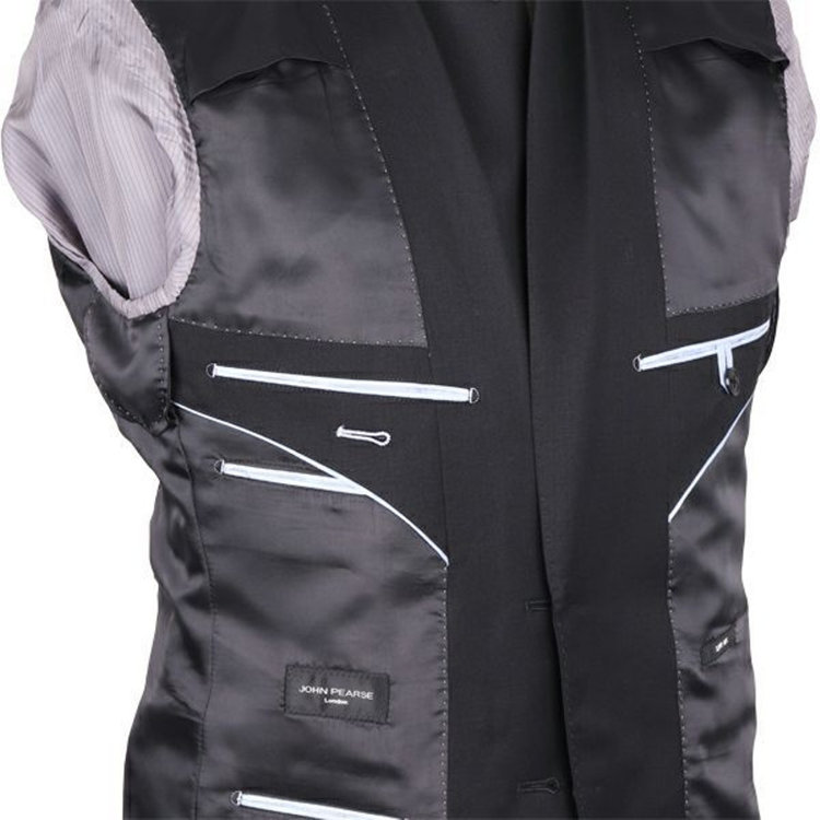 ＪＰセレクトライン 【JOHN PEARSE Black SELECT LINE】【年間】2釦シングルスーツ/ブラック×ソリッド/ ULTRA TOUGH ブラック系(黒)