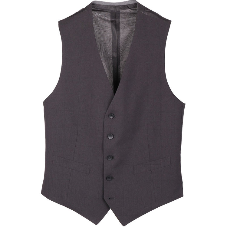 ＪＰ コンフォート 【JOHN PEARSE comfort】【春夏】7WAY コーディネイトパンツ付き/2釦シングルスリーピーススーツ ショートタック/ブラック×チェック+グレーパンツ/ULTRA MOVE/ウエストシャーリング/ウォッシャブル/ストレッチ ブラック系(黒)