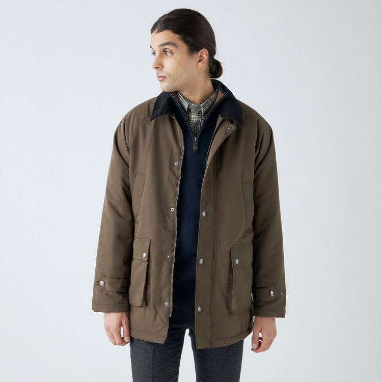 スタンリーブラッカ 【stanley blacker new york】【秋冬】ハーフジップニット/ネイビー 紺中間