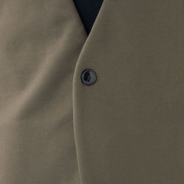 ＵＷＳ ＨＯＭＥ 【ULTRA WORK SUIT/HOME LINE】【秋冬】セットアップ1釦ノーカラージャケット/カーキ カーキ系