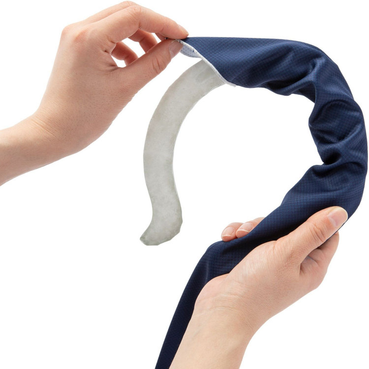 ソノタ（KONAKA用） ネッカチーフ・アイスリングカバー/ブラック×ハウンドトゥース ブラック系(黒)