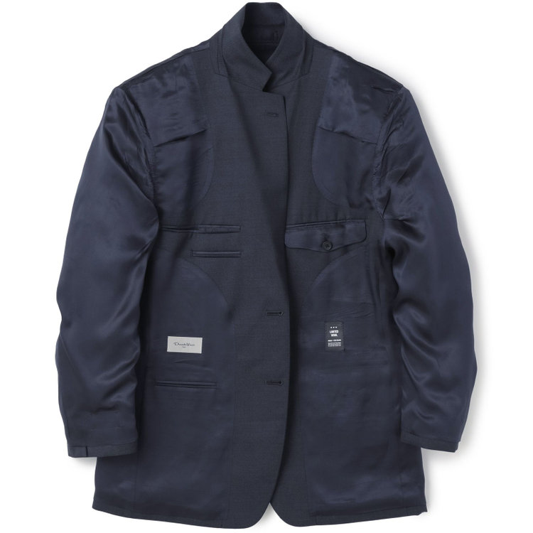 ドナートヴィンチ 【Donato Vinci Italy】【秋冬】2釦シングルスーツ 1タック/ネイビー/REAL NAVY COLLECTION/NEW ZEALAND WOOL/SustainaBee Wool/※裾上げ必要 紺中間
