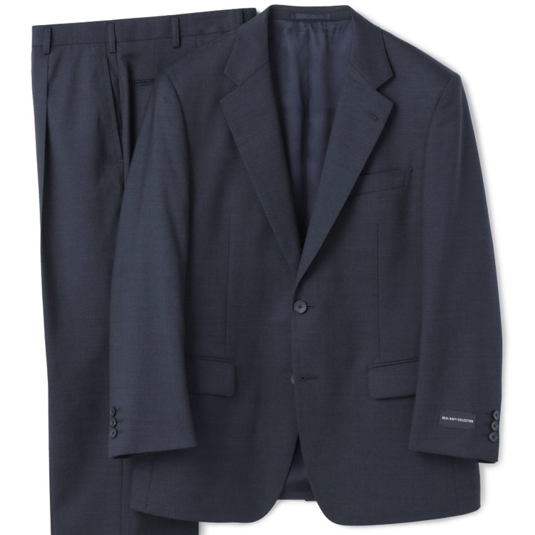 ドナートヴィンチ 【Donato Vinci Italy】【秋冬】2釦シングルスーツ 1タック/ネイビー/REAL NAVY COLLECTION/NEW ZEALAND WOOL/SustainaBee Wool/※裾上げ必要 紺中間