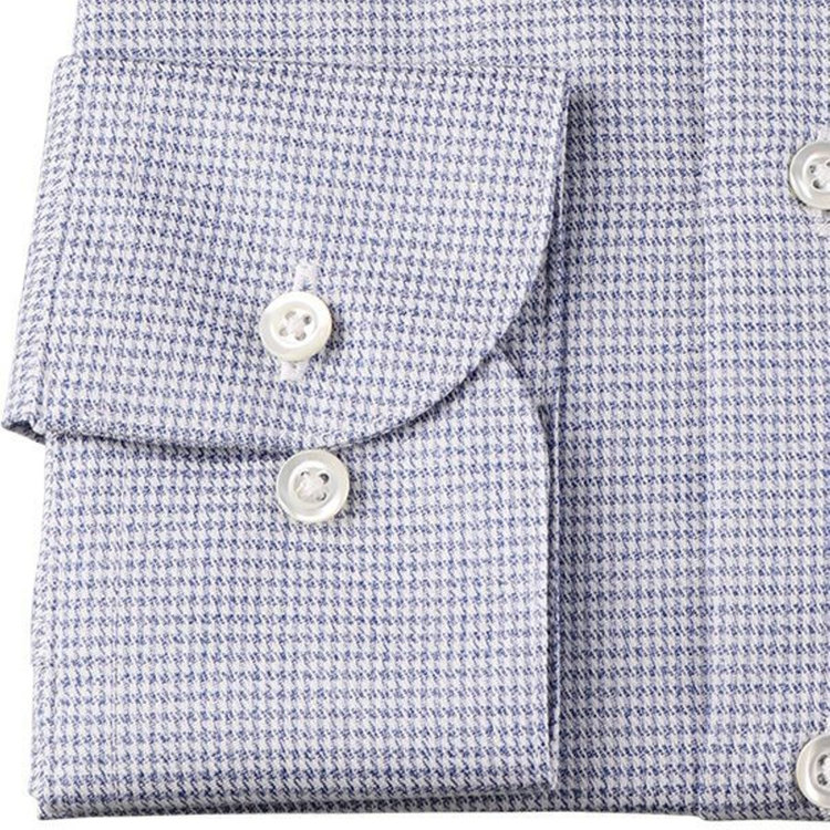 KONAKA　アウトレット 【WEB限定/OUTLET/汚れ・キズ等有】【Donato Vinci Italy Uomo】【形態安定】ワイドカラードレスワイシャツ/ブルー×チェック ブルー系(青)