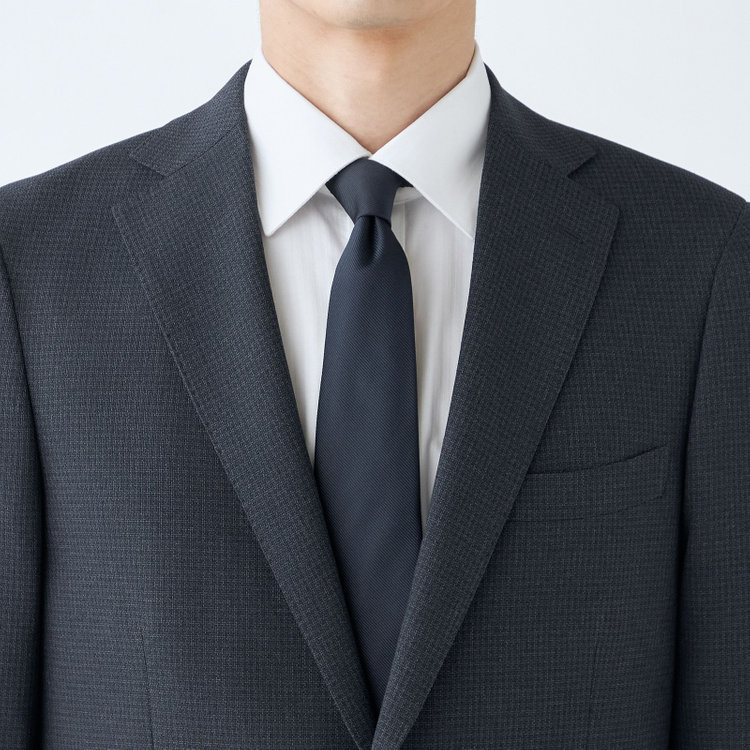 ＪＰ コンフォート 【JOHN PEARSE comfort navy】【秋冬】機能性ポリエステル素材 2釦シングルジャケット/ネイビー×チェック/THERMO EFFECT/ULTRA MOVE/ウォシャブル 紺濃色