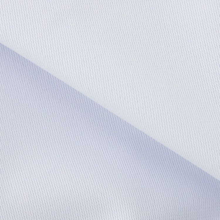 ＪＰ コンフォート 【半袖】【JOHN PEARSE comfort navy】ホリゾンタルワイドカラーワイシャツ/サックス/襟裏別布：チェック/釦：グレー/ULTRA MOVE「ニット素材」「ノーアイロン」「ストレッチ」「高通気性」 青淡色