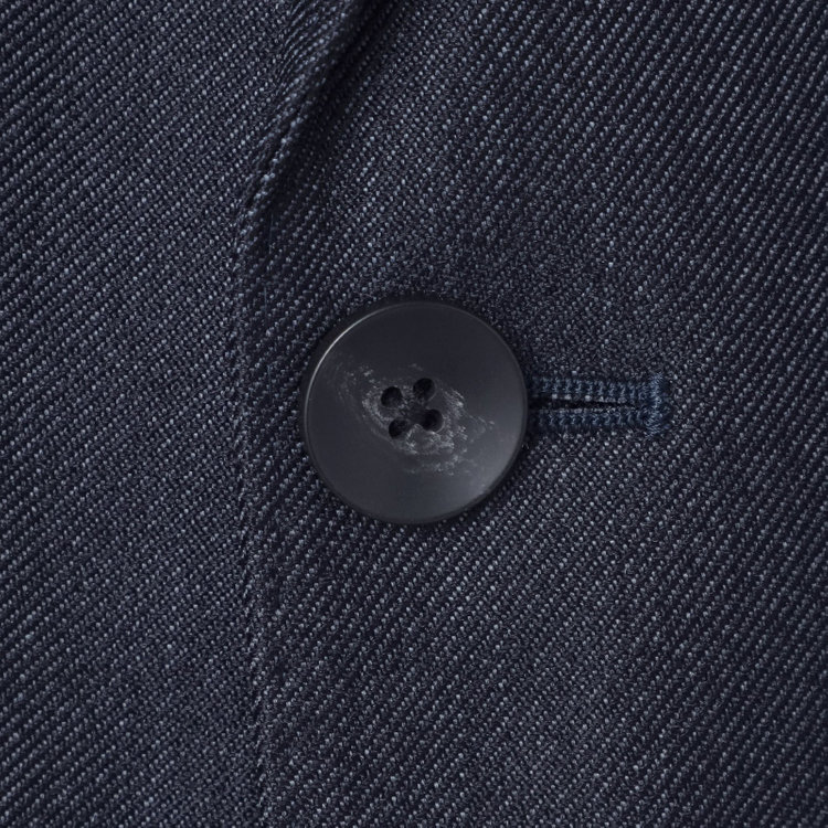 ＪＰ コンフォート 【JOHN PEARSE comfort】【年間】2釦シングルスリーピーススーツ ショートタック/ネイビー/ウエストシャーリング仕様/「ULTRA MOVE」ストレッチ・ウォッシャブル/※裾上げ必要 青中間