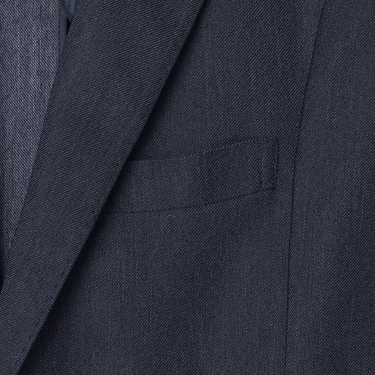 ＪＰ コンフォート 【JOHN PEARSE comfort】【年間】2釦シングルスリーピーススーツ ショートタック/ネイビー/ウエストシャーリング仕様/「ULTRA MOVE」ストレッチ・ウォッシャブル/※裾上げ必要 青中間