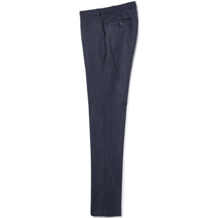 ＪＰ コンフォート 【JOHN PEARSE comfort】【年間】2釦シングルスリーピーススーツ ショートタック/ネイビー/ウエストシャーリング仕様/「ULTRA MOVE」ストレッチ・ウォッシャブル/※裾上げ必要 青中間