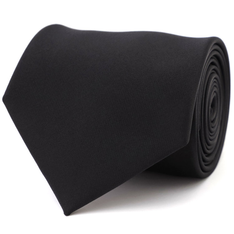 ソノタ（KONAKA用） 【お葬式】フォーマルネクタイ 8.5cm幅/ブラック×ソリッド 黒