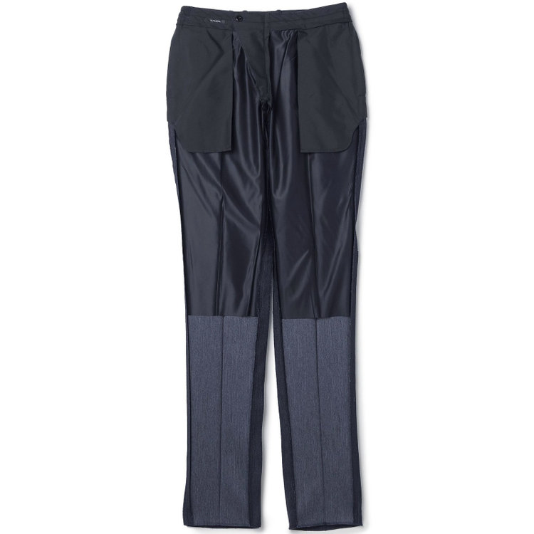 ＪＰ コンフォート 【JOHN PEARSE comfort】【年間】2釦シングルスリーピーススーツ ショートタック/ネイビー/ウエストシャーリング仕様/「ULTRA MOVE」ストレッチ・ウォッシャブル/※裾上げ必要 青中間