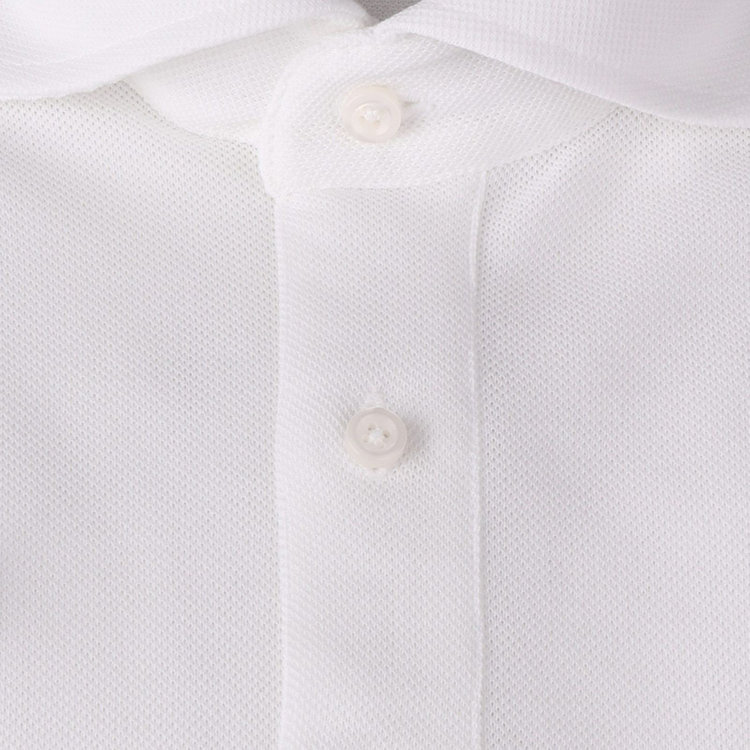 ＪＰ コンフォート 【半袖】【JOHN PEARSE comfort navy】【ノーアイロン】ホリゾンタルワイドビズポロシャツ プルオーバータイプ/ホワイト/ULTRA MOVE/ニット素材 白