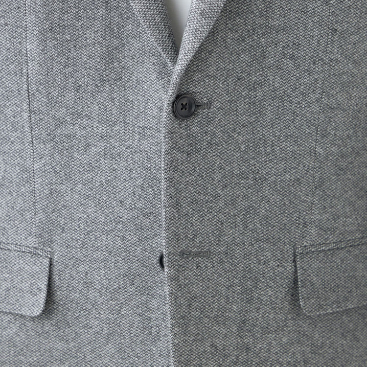 ドナートヴィンチ 【Donato Vinci Italy】【秋冬】カシミヤブレンド2釦シングルジャケット/グレー/本水牛釦 グレー中間