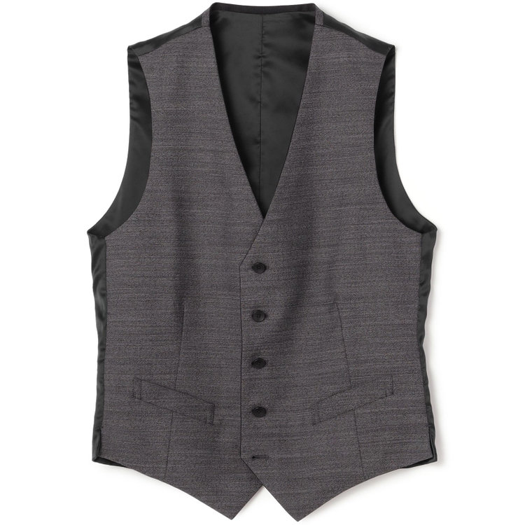 ＪＰ コンフォート 【JOHN PEARSE comfort】【年間】7WAY コーディネイトパンツ付き/2釦シングルスリーピーススーツ ショートタック/ブラック×ツイル+グレーパンツ/ULTRA MOVE/ウエストシャーリング/ウォッシャブル/ストレッチ/※裾上げ必要 黒