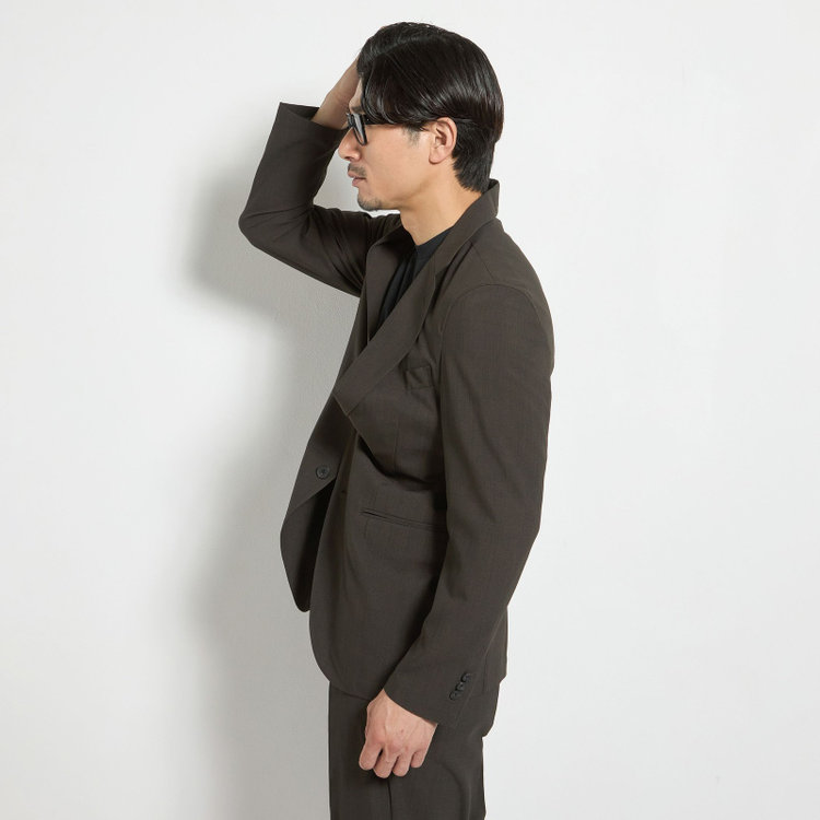 ＵＷＳ ＷＯＲＫ 【ULTRA WORK SUIT】【春夏】セットアップ2釦ジャケット/カーキ 黄淡色