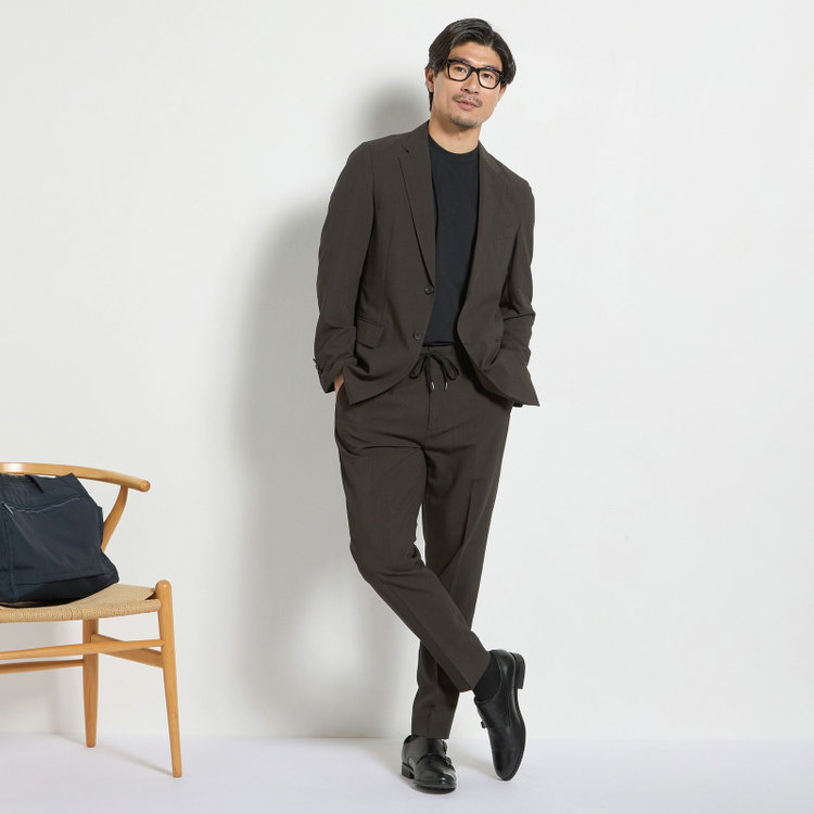 ＵＷＳ ＷＯＲＫ 【ULTRA WORK SUIT】【春夏】セットアップ2釦ジャケット/カーキ 黄淡色