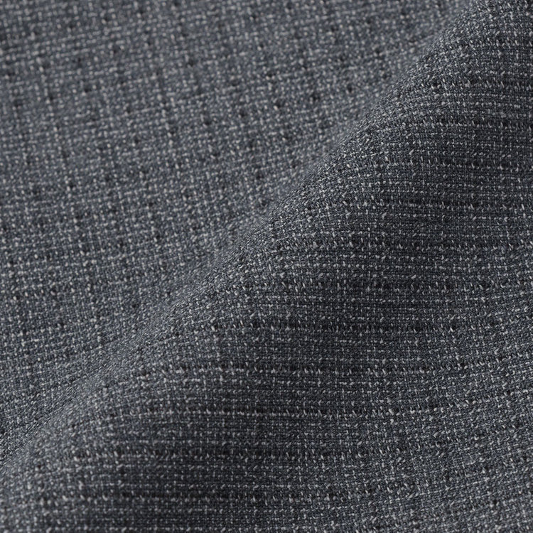 ジョンピアース 【JOHN PEARSE White】【春夏】ウールブレンド 1タックパンツ/グレー×チェック/ウエストムーブ仕様/ULTRA LIGHT SPEC※裾上げ必要 グレー中間