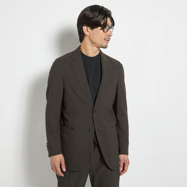 ＵＷＳ ＷＯＲＫ 【ULTRA WORK SUIT】【春夏】セットアップ2釦ジャケット/カーキ 黄淡色