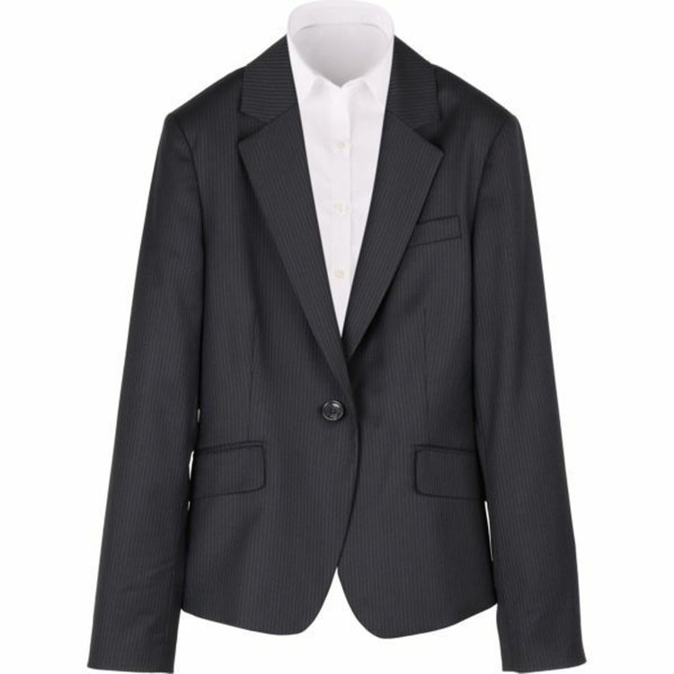 ソノタ（KONAKA用） 【Ultima nero G-Style】【年間】ブラック×ストライプ / ジャケット / ウォッシャブル / ストレッチ / 防シワ / 撥水加工 黒