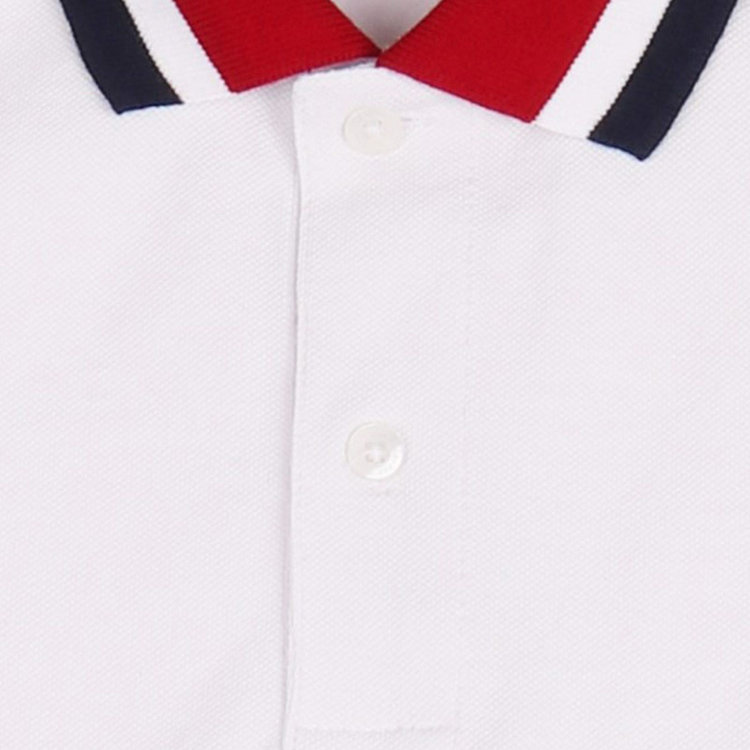 スタンリーブラッカ 【stanley blacker】【半袖】トリコロールラインポロシャツ/ホワイト ホワイト系(白)