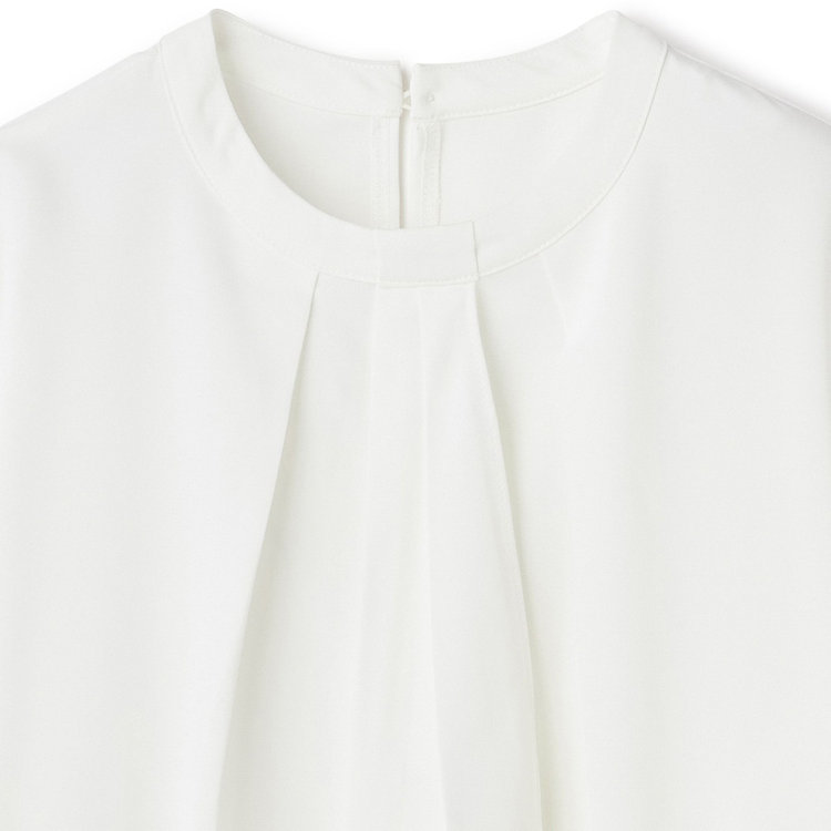 ＥＮＧＬＩＳＨ ＧＩＲＬ 【english girl by J.P./9分袖】スカーフ風ボウタイブラウス/ホワイト 白